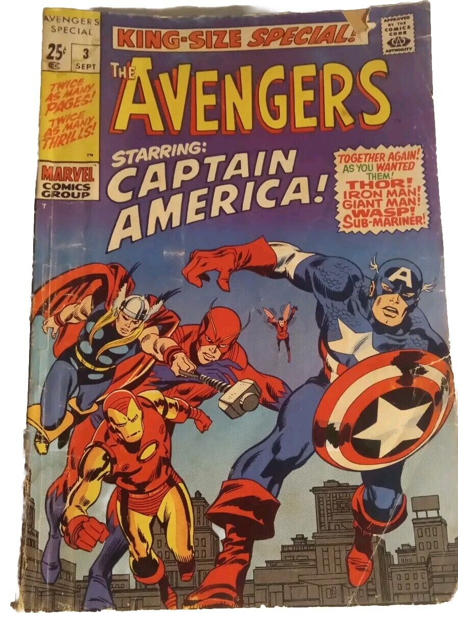 Avengers King-Size Annual #3 (Marvel Comics 1969) Captain America