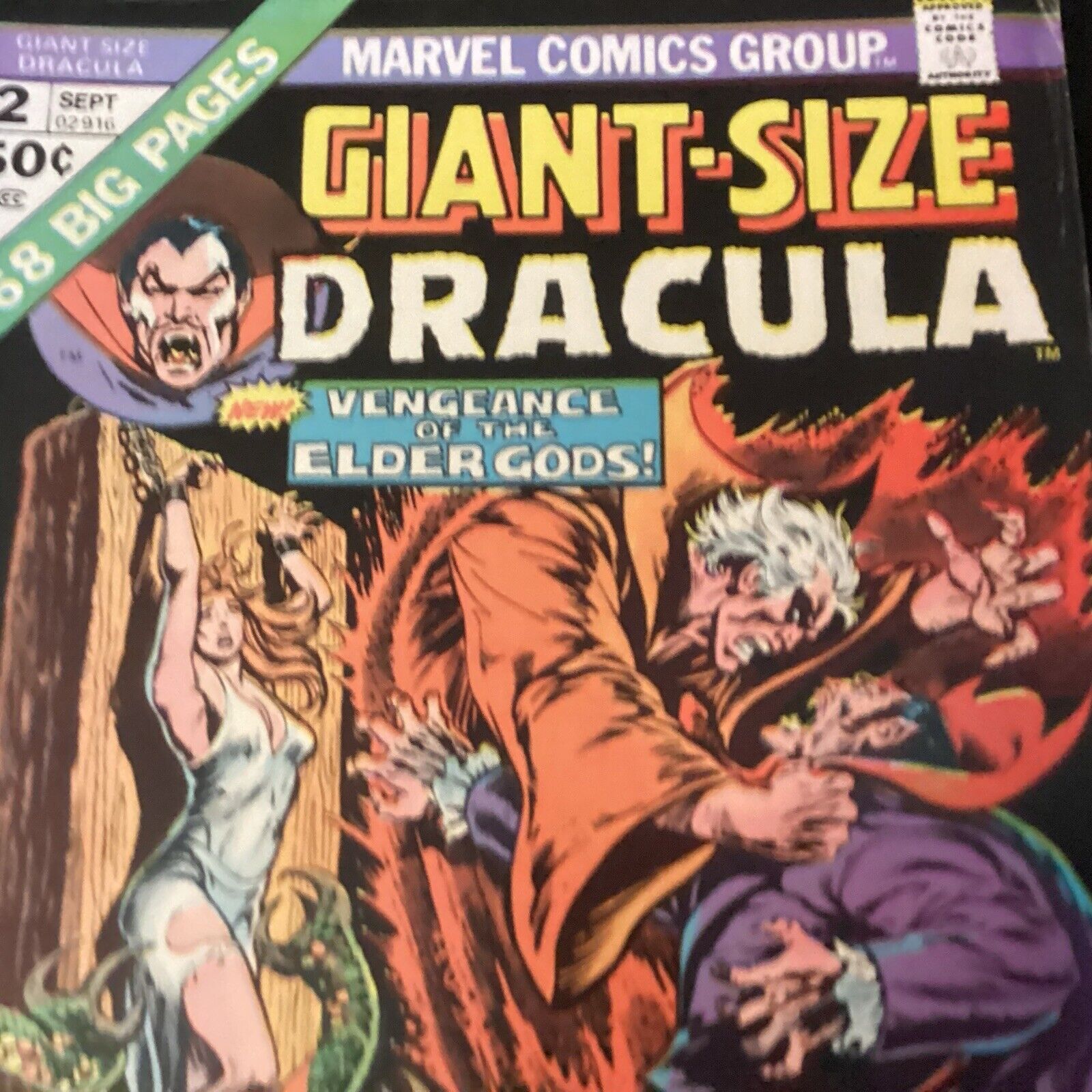 1974 Giant-Size Dracula #2 (68 Pages) 1st Y’Garon - Elder Gods Vengeance
