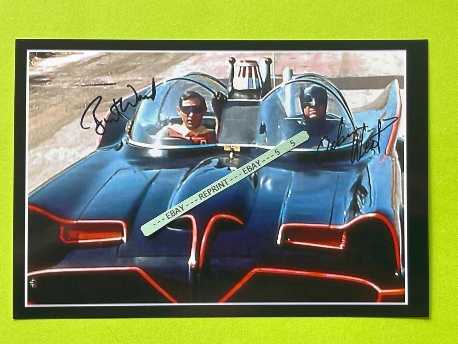 Found 4X6 PHOTO of the BATMAN BATMOBILE with Batcar and Robin