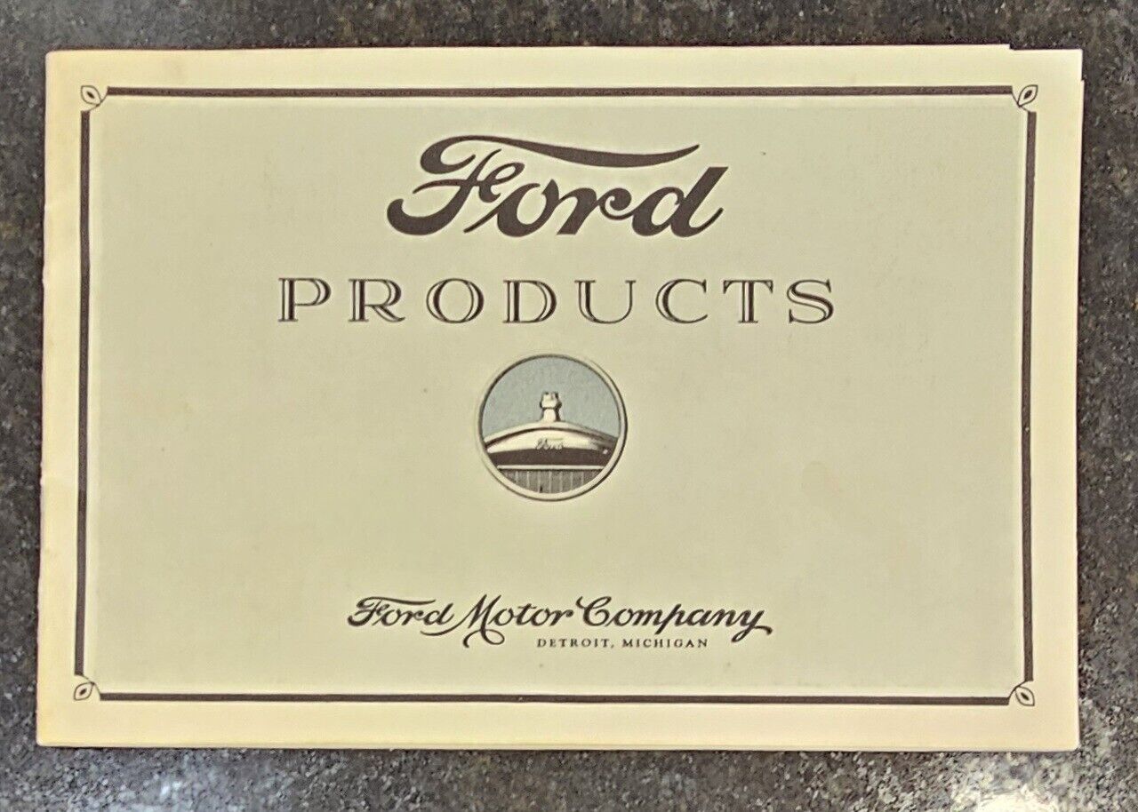 Vintage Ford Motor Company 20s Product Catalog Model A Tudor Tractor