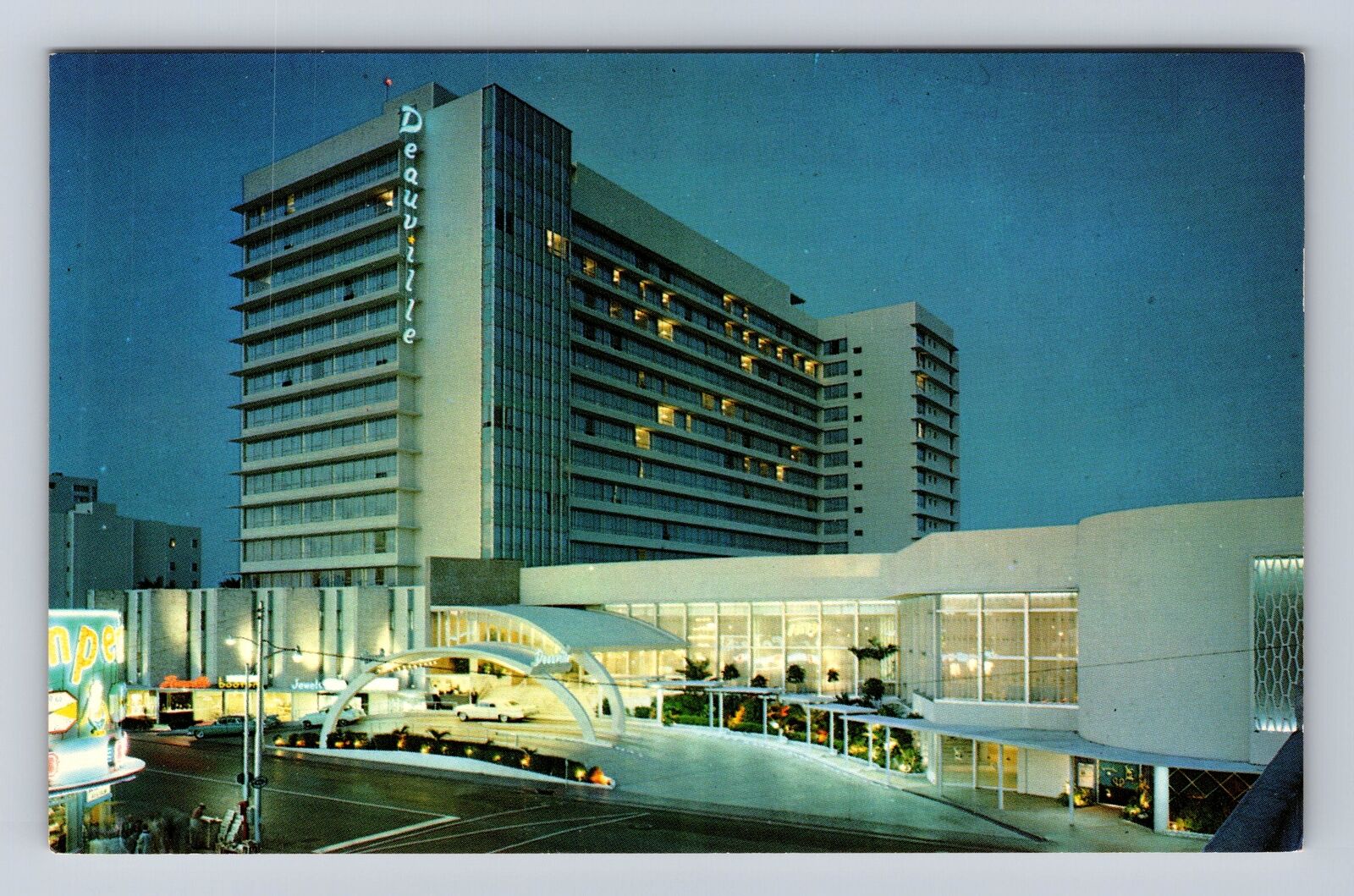 Miami Beach FL-Florida, Deauville Hotel, Advertising, Antique Vintage Postcard