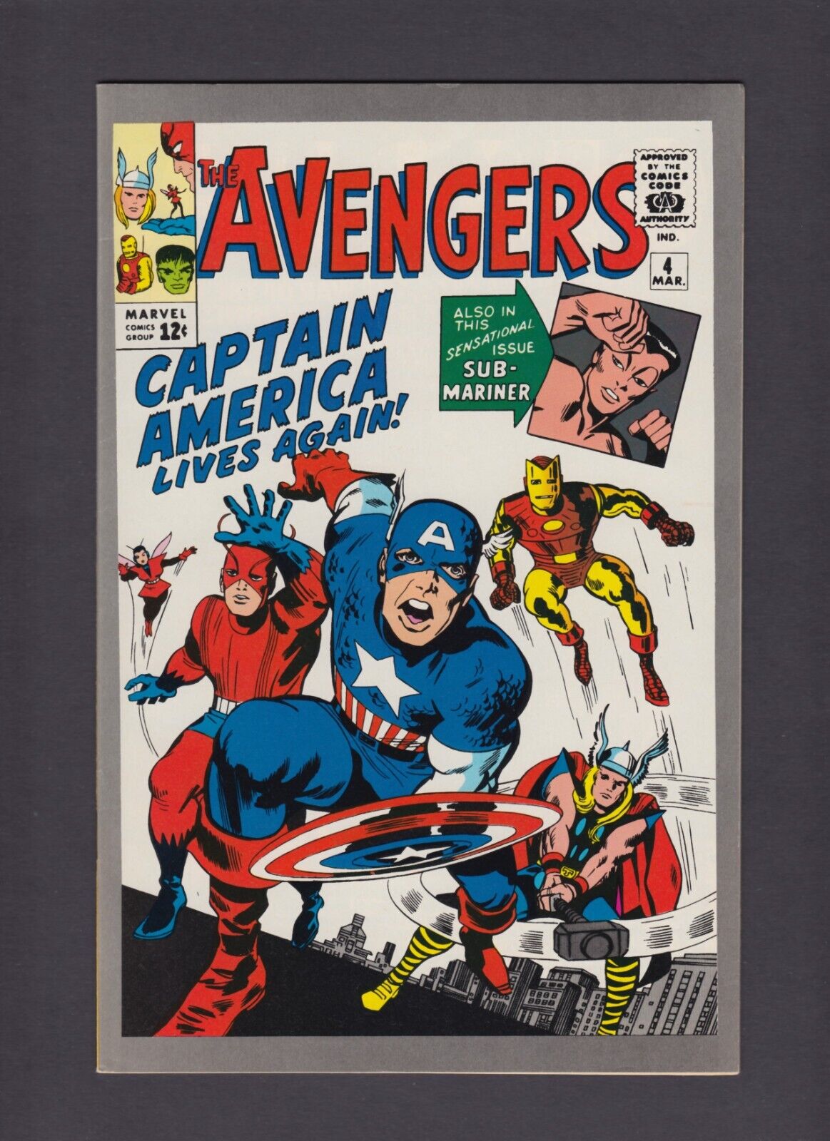 Avengers #4 JC Penney 1993 Reprint of 1st appearance of Captain America