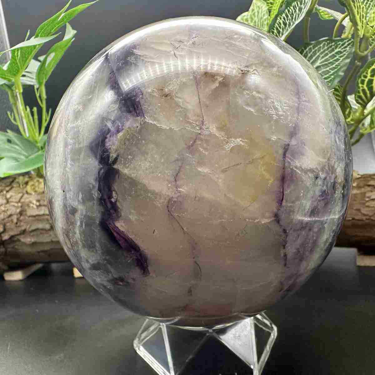 3965g Natural Fluorite Quartz Sphere Crystal Energy Ball Reiki Healing Gem