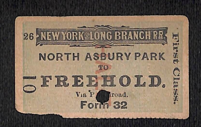 New York & Long Branch Railroad 1896 North Asbury Park to Freehold #10