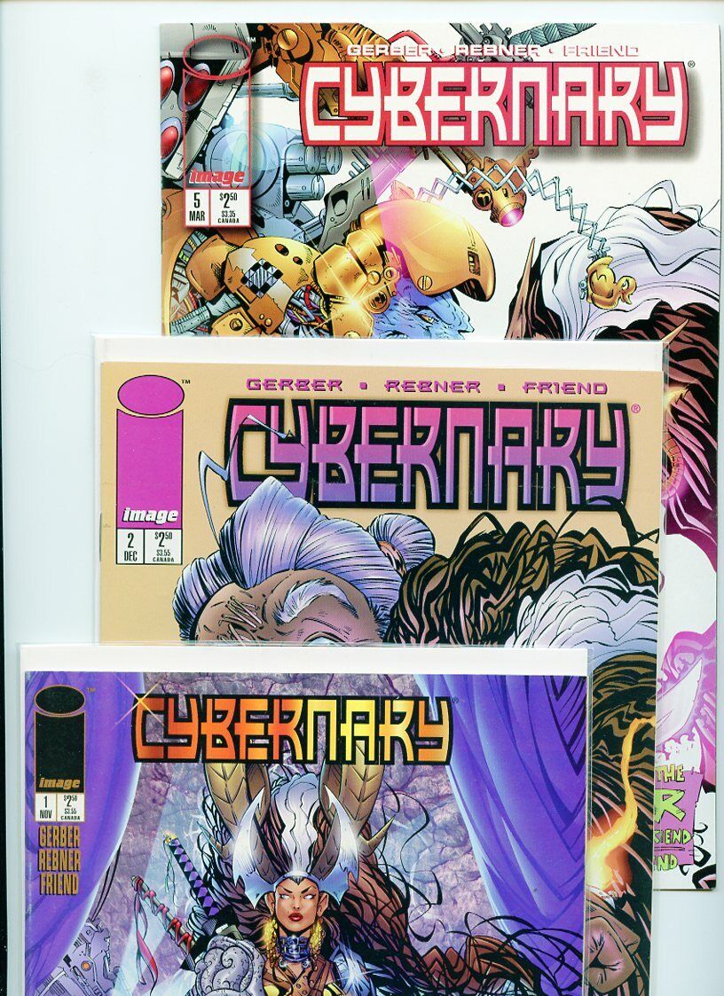 Cybernary #1, #2, and #5 Image Comics Lot of 3 Books /**