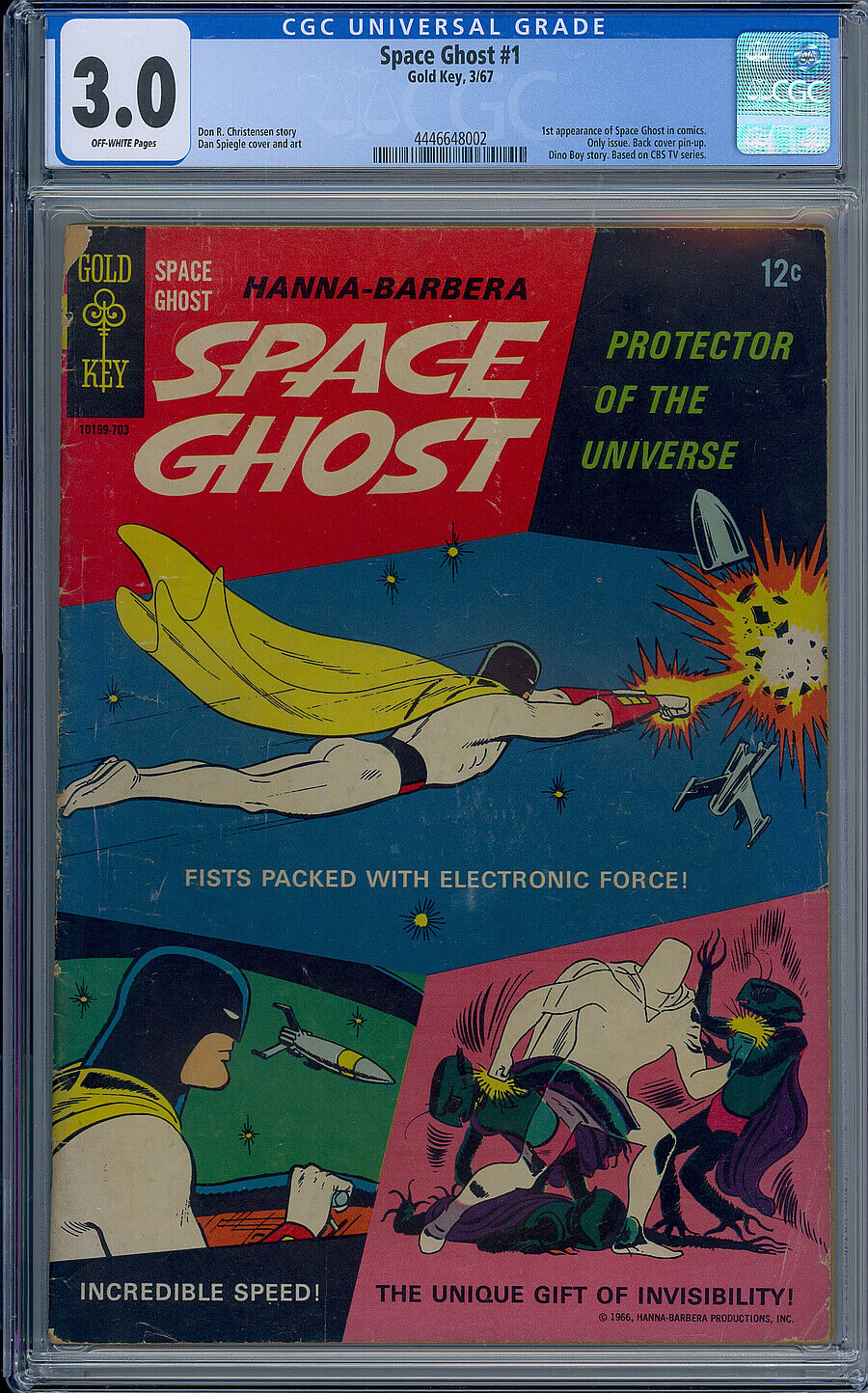 SPACE GHOST #1 CGC 3.0 GOLD KEY 1967 1ST APPEARANCE