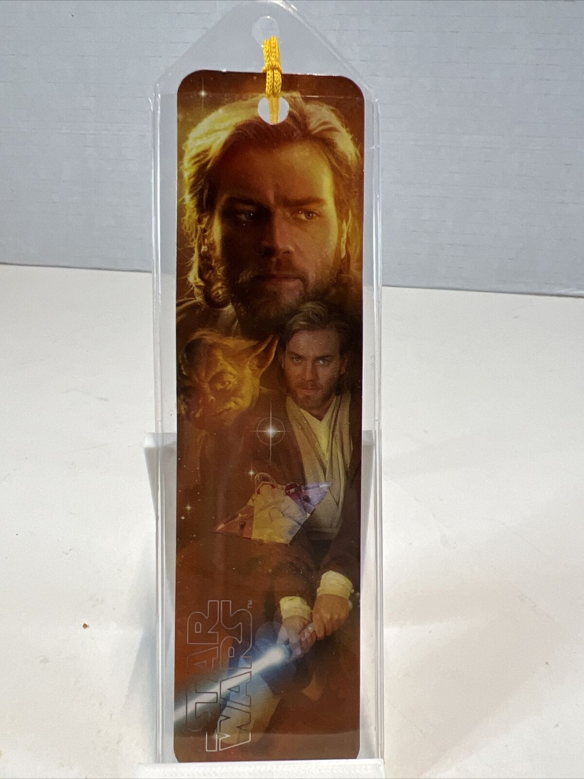 Star Wars Obi-Wan Kenobi Bookmark in Plastic Sleeve 2002 Lucasfilm