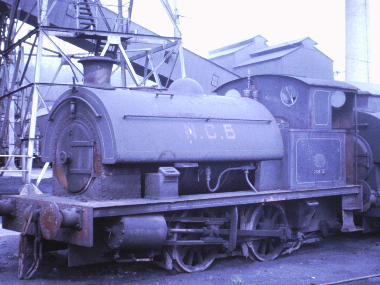 S Blencowe Slide No:SBK83-Industrial Locomotive at Norwood Coking Plant,Dunston