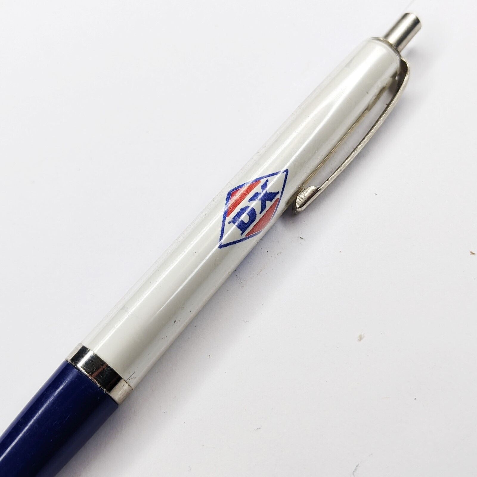c1960s D-X DX Oil Salesman Sample Advertising Ballpoint Pen Logo & 3 Lines G42