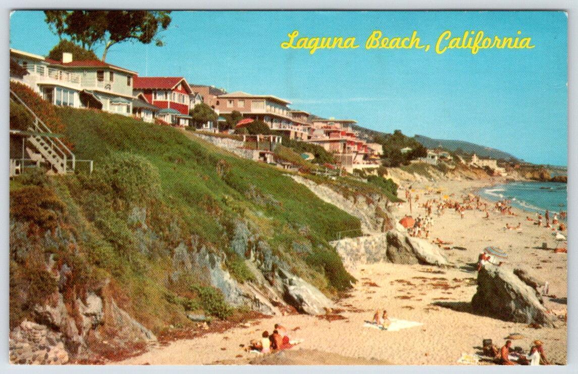 1975 LAGUNA BEACH CALIFORNIA LOOKING SOUTH HALFWAY ROCK OCEAN STREET ARCH COVE