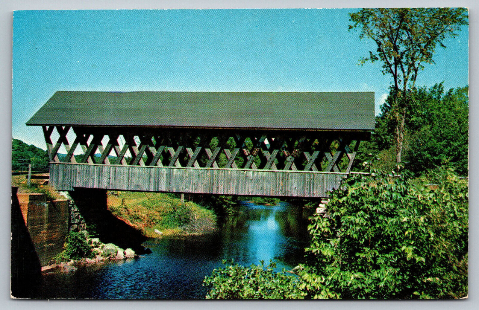 Postcard Keniston Covered Bridge, Andover, New Hampshire C14