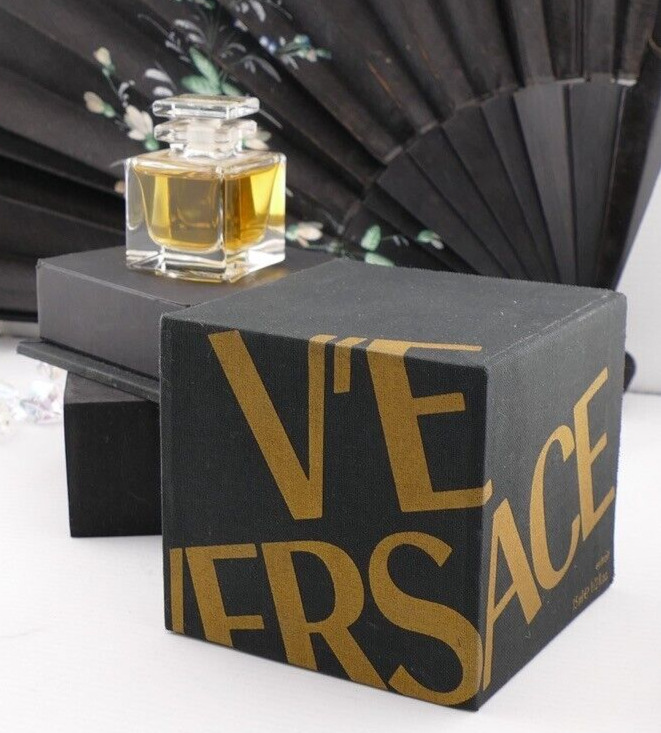 V\'E Versace Vintage 1989 Extrait 1/2 fl.oz 15 ml Splash Rare Pure Perfume