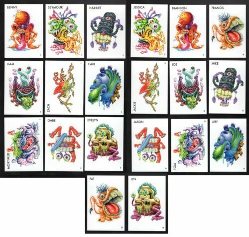 2020 Ugly Stickers Complete Set (20) Cards Like Wacky Packages Garbage Pail Kids
