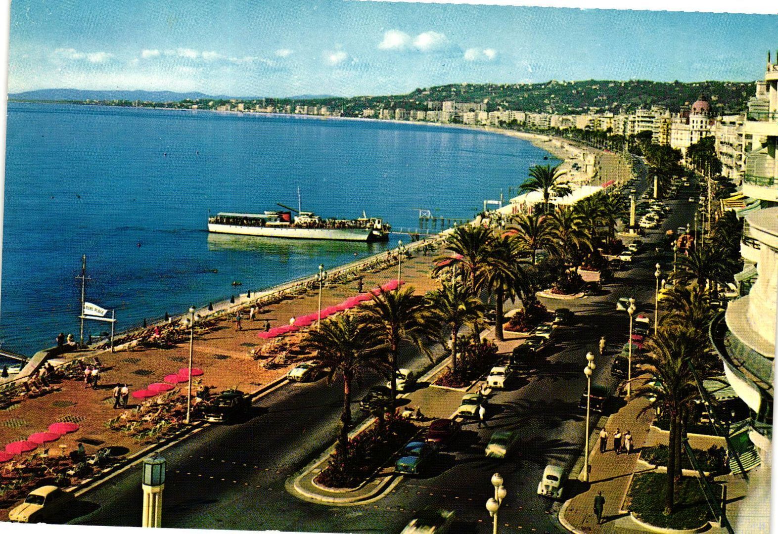 Vintage Postcard 4x6- The Promenade, Nice