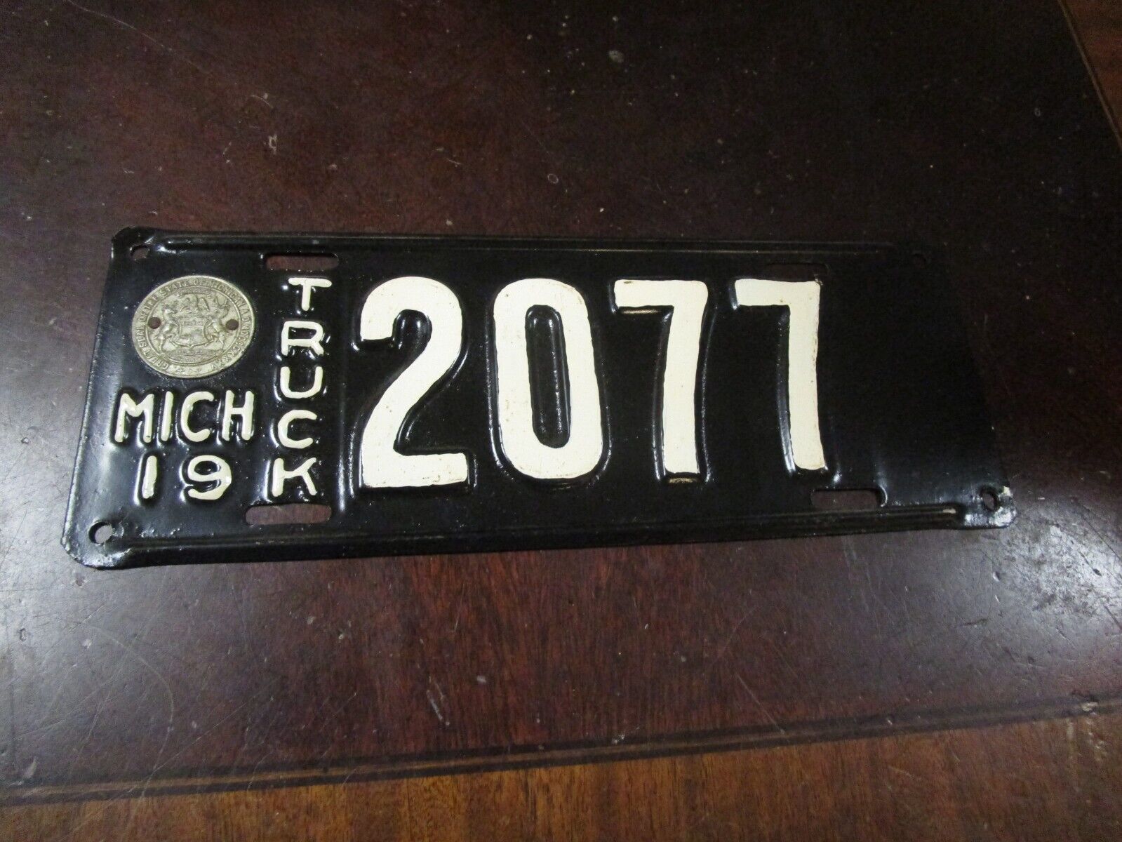 1919 Michigan license plate truck re-painted
