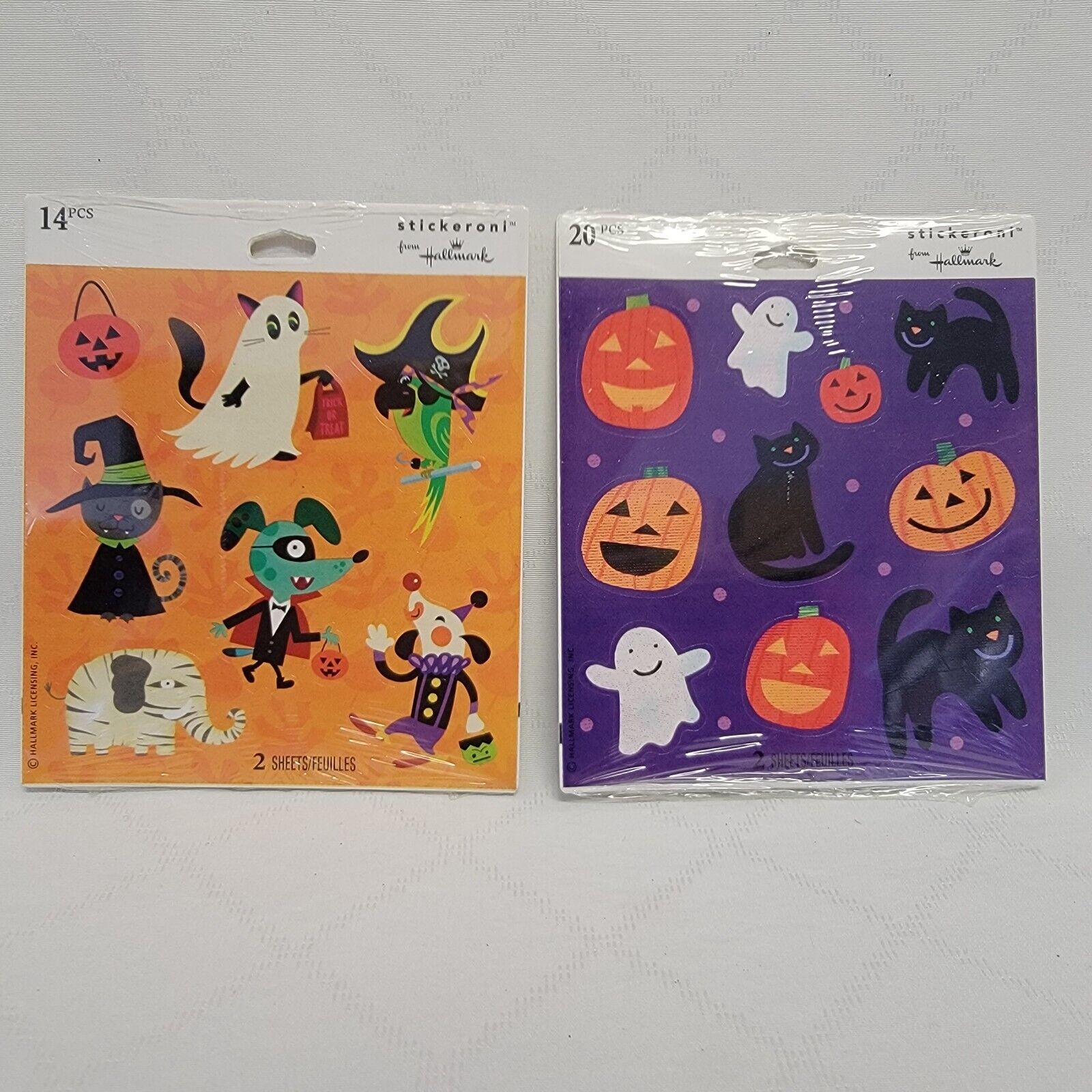 Halloween Kids Stickers Stickeroni From Hallmark 1-14 pcs pack & 1-20 pcs pack
