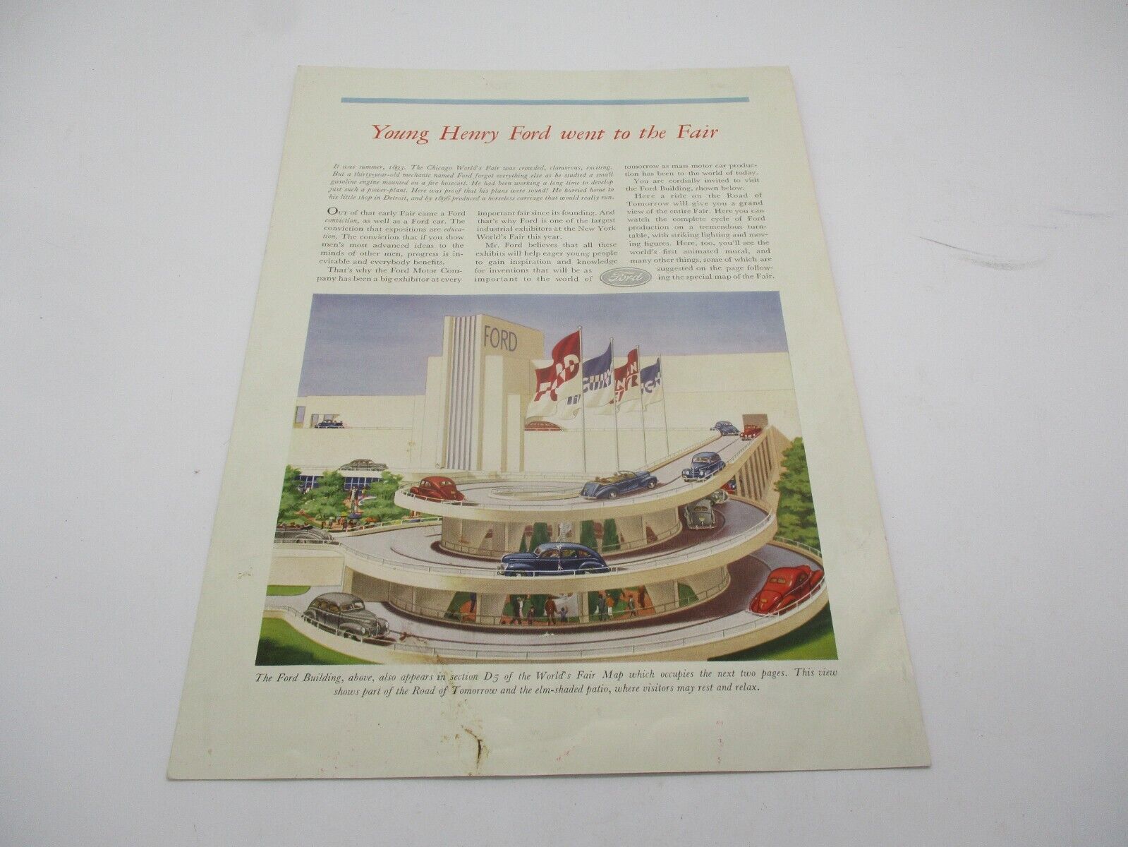 The New Yorker\'s Map of the World of Tomorrow - NY World\'s Fair (1939)