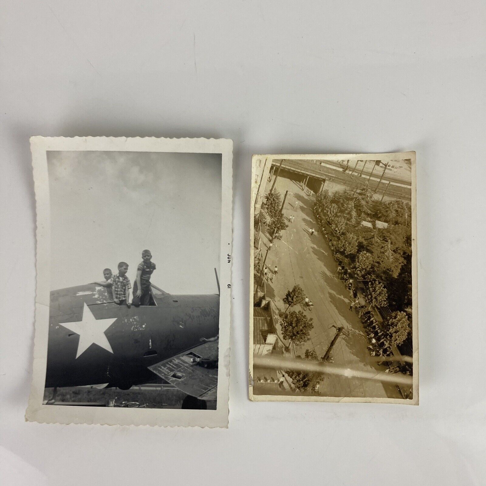1947 Tokyo Photo After World War Two Signed And Dated Two Polaroid Photos