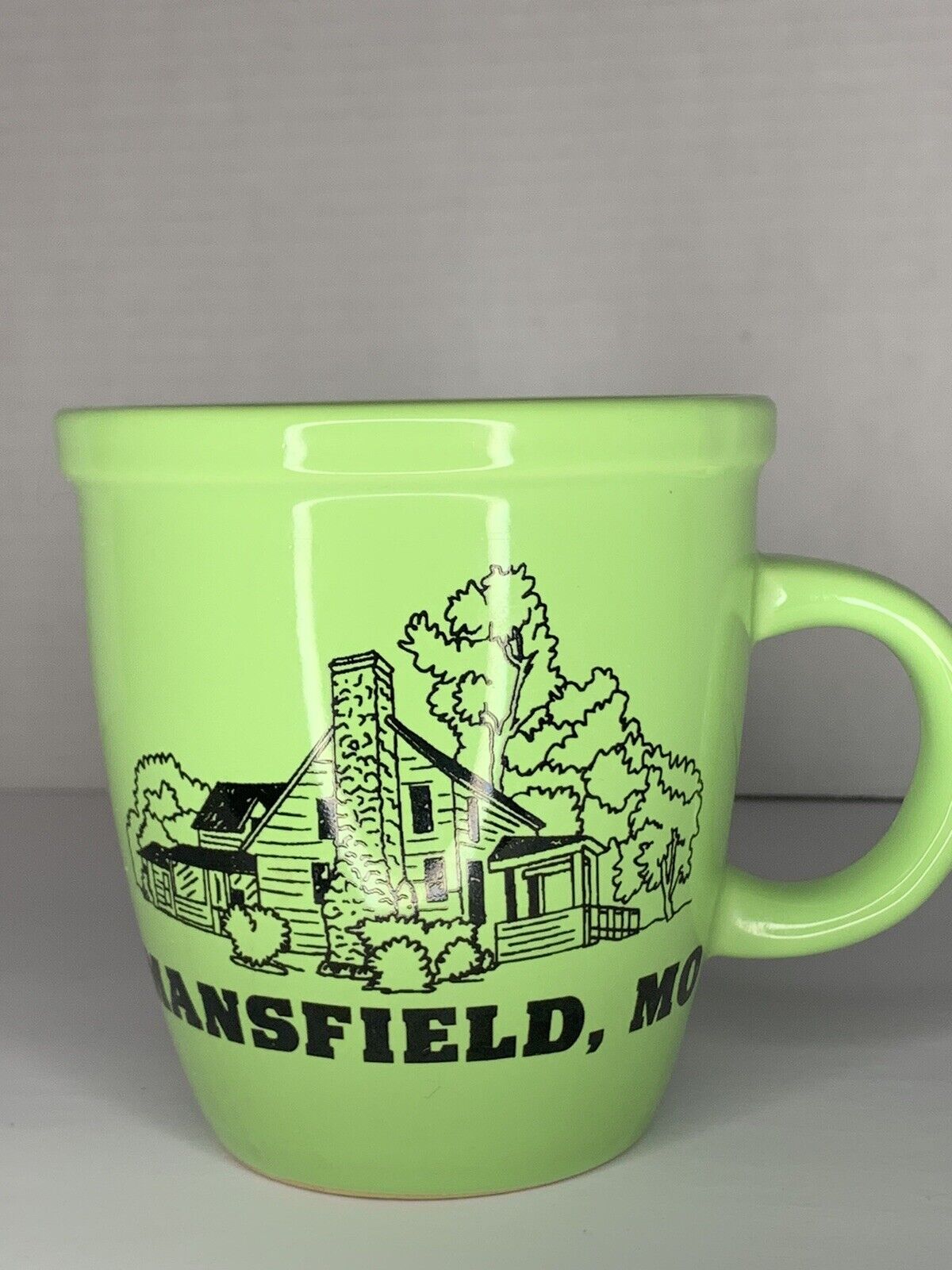 Laura Ingalls Wilder Home Place In Mansfield MO On Green 16 Oz Coffee Mug