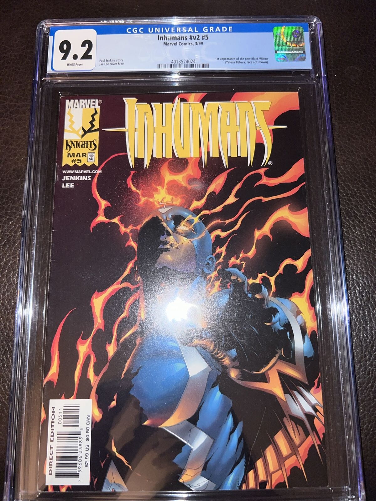 Inhumans #5 V.2 Marvel Comics 1999 CGC 9.2 1st appearance of the new Black Widow