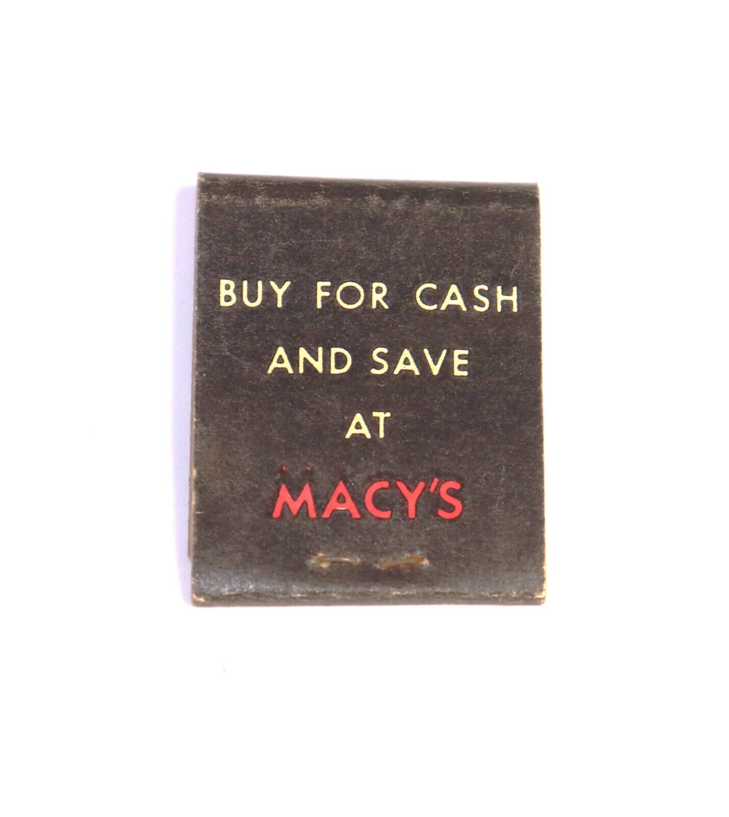 Vintage 1930s Macy\'s Buy For Cash And Save Shop The D.A. Way Full Matchbook