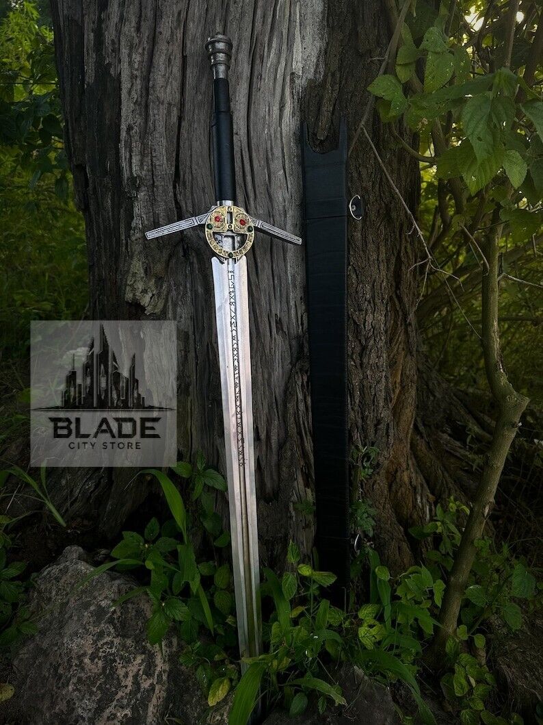 The Witcher 3 Wild Hunt Geralt sword Arondight\'s Black Sword With Scabbard