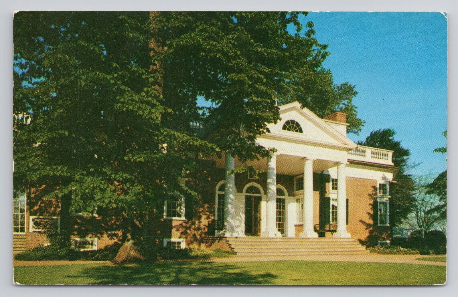 Monticello The Home Of Thomas Jefferson Charlottesville, Va Chrome Postcard 1242