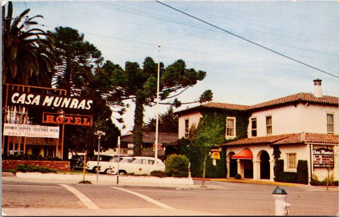 Vintage Postcard Casa Munras Hotel Motel Monterey California B1