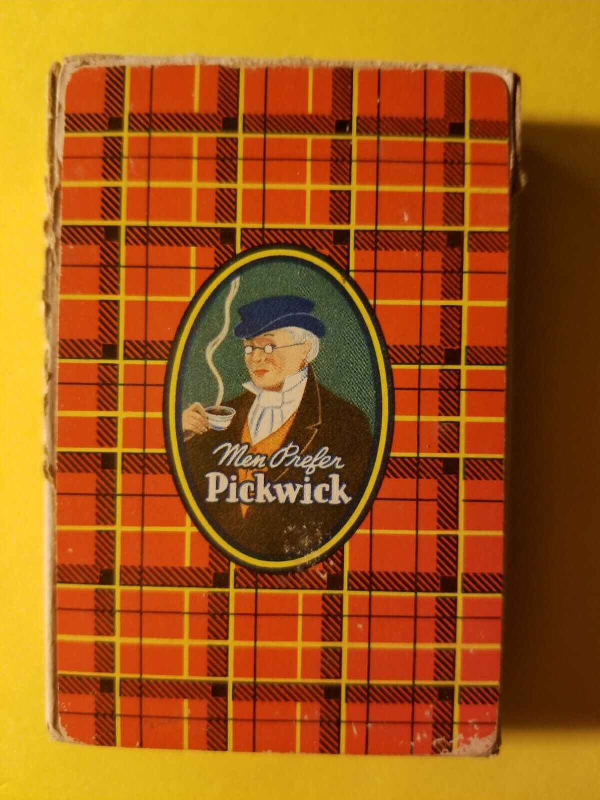 VINTAGE 1940-50;s PICKWICK COFFEE PLAYING CARDS DECK - RED VARIATION