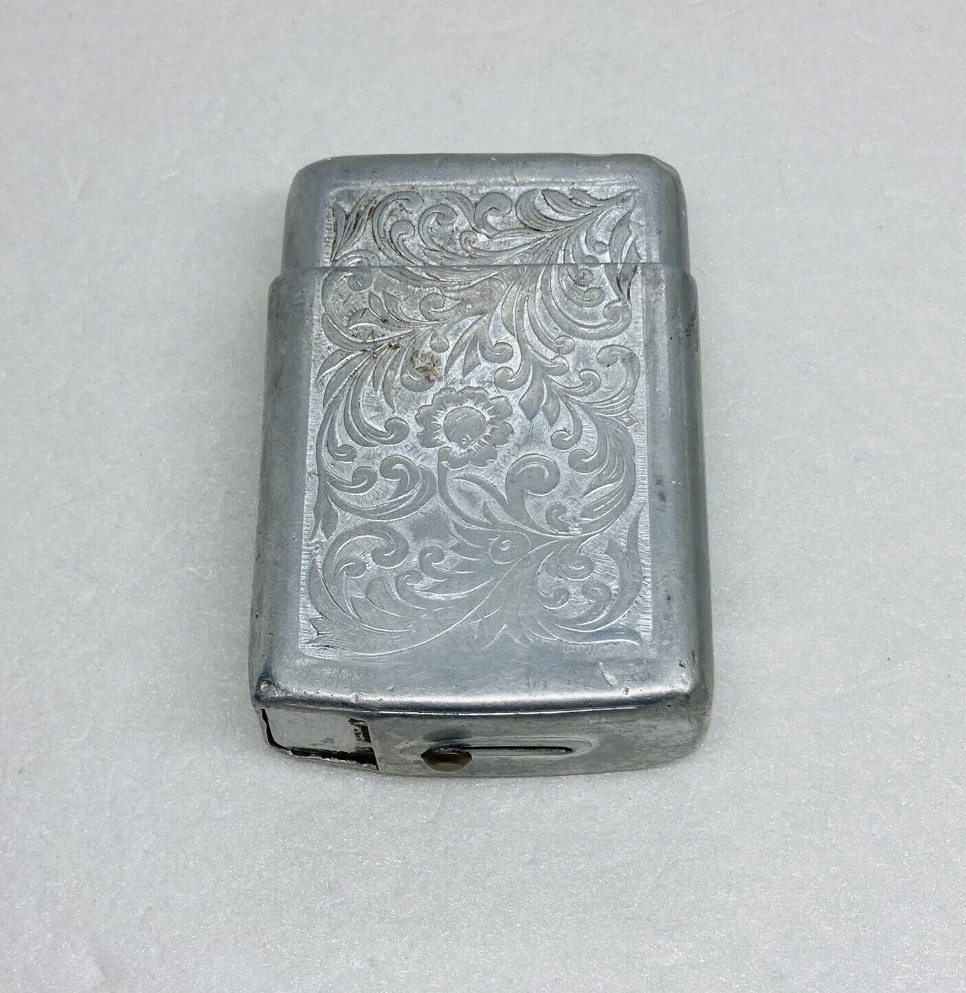 Vintage 1950s Park Industries Aluminum Cigarette Case Protective Holder USA 20