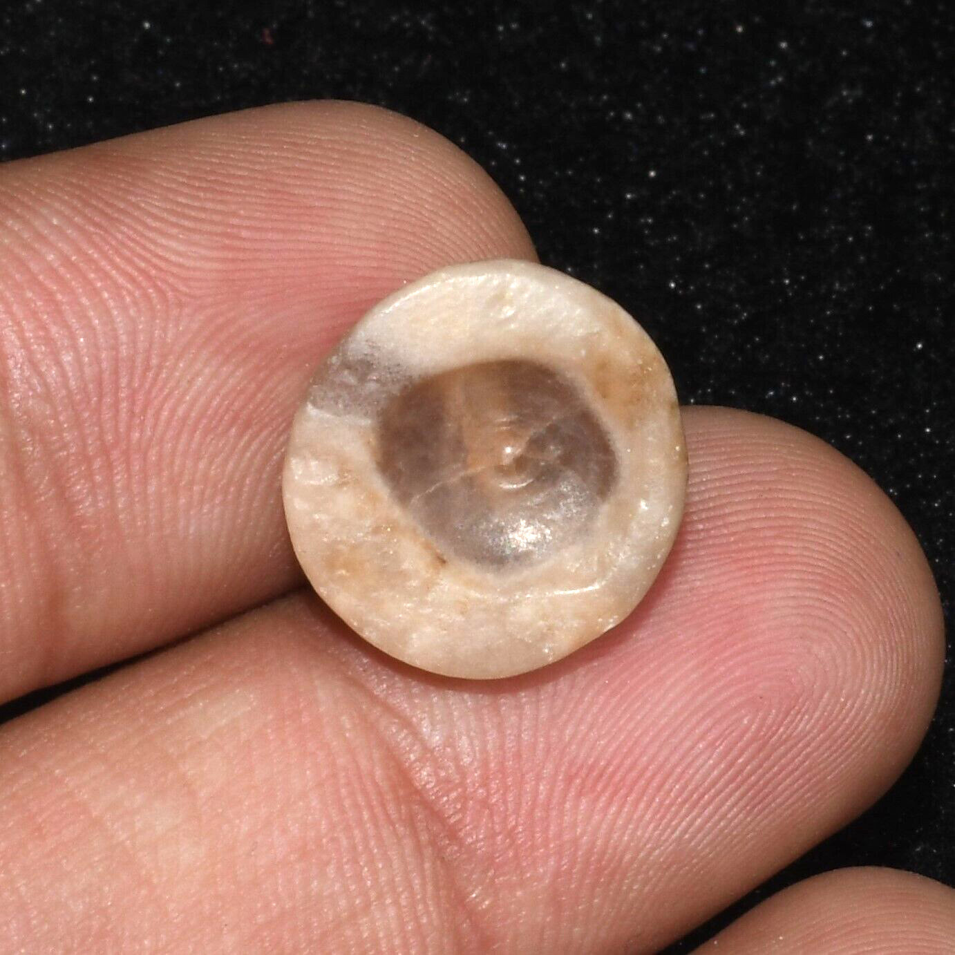 Authentic Ancient Central Asian Agate Stone Luk Mik Eye Bead over 2000 Years Old