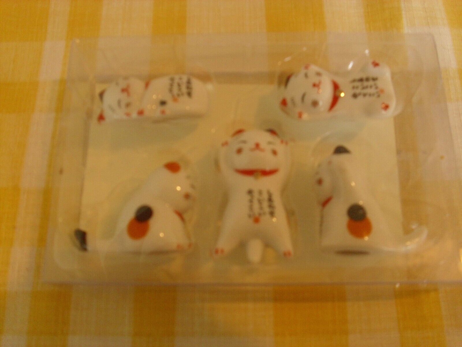 Japanese Lucky Beckoning Cat Set pf 5 - Sweet and Beautiful