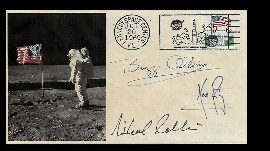 Moon Landing Apollo 11 collector envelope w original period stamp *OP1407