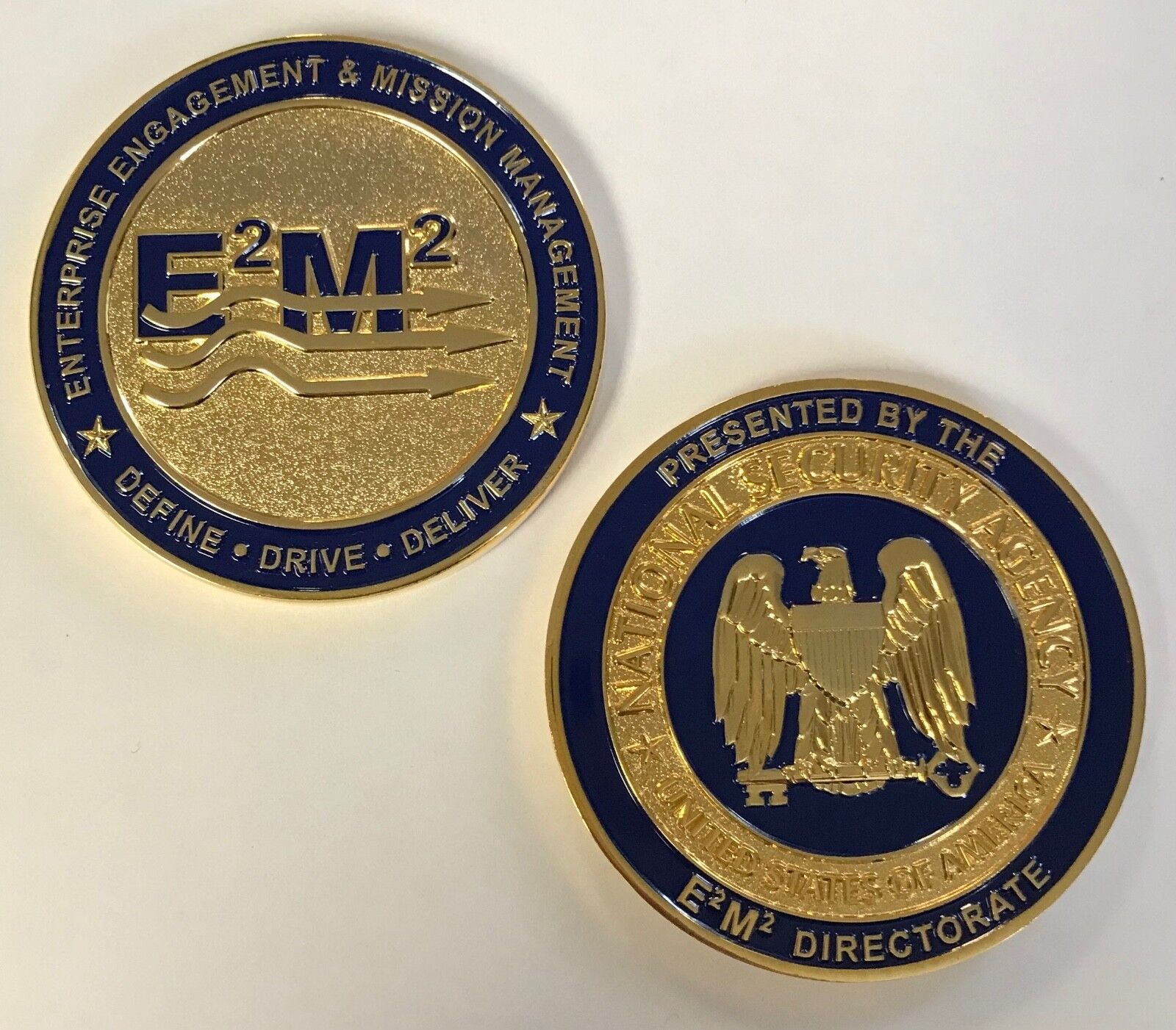 NSA Nat\'l Security Agency E2 M2 Directorate Enterprise Mgmt Mission Mgmt GOLD 2\