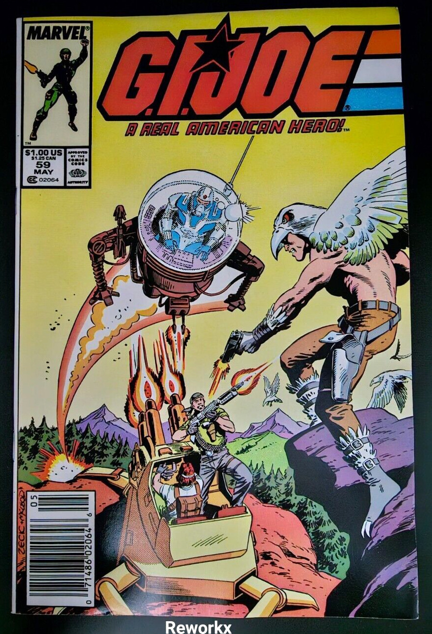 GI JOE No. 59 A Real American Hero 1987 Marvel Comics \