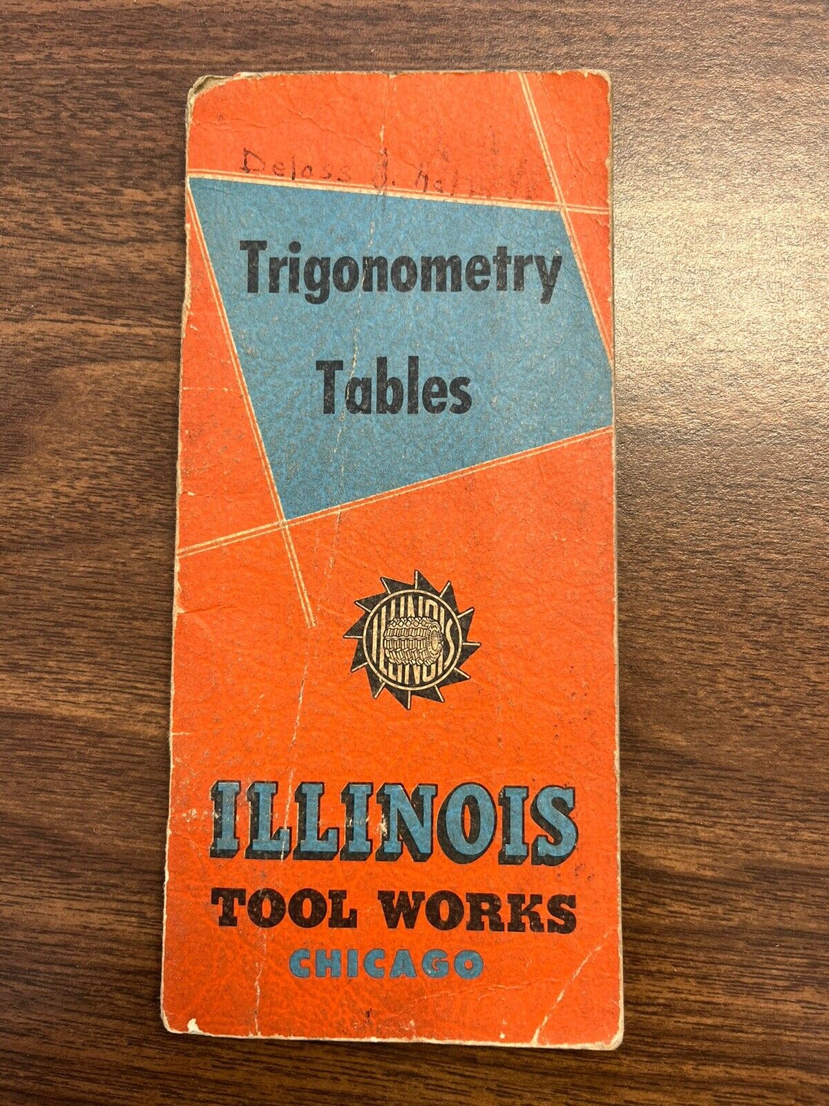 Vintage Illinois Tool Works Trigonometry Tables Booklet -  Nice - Look 👀 