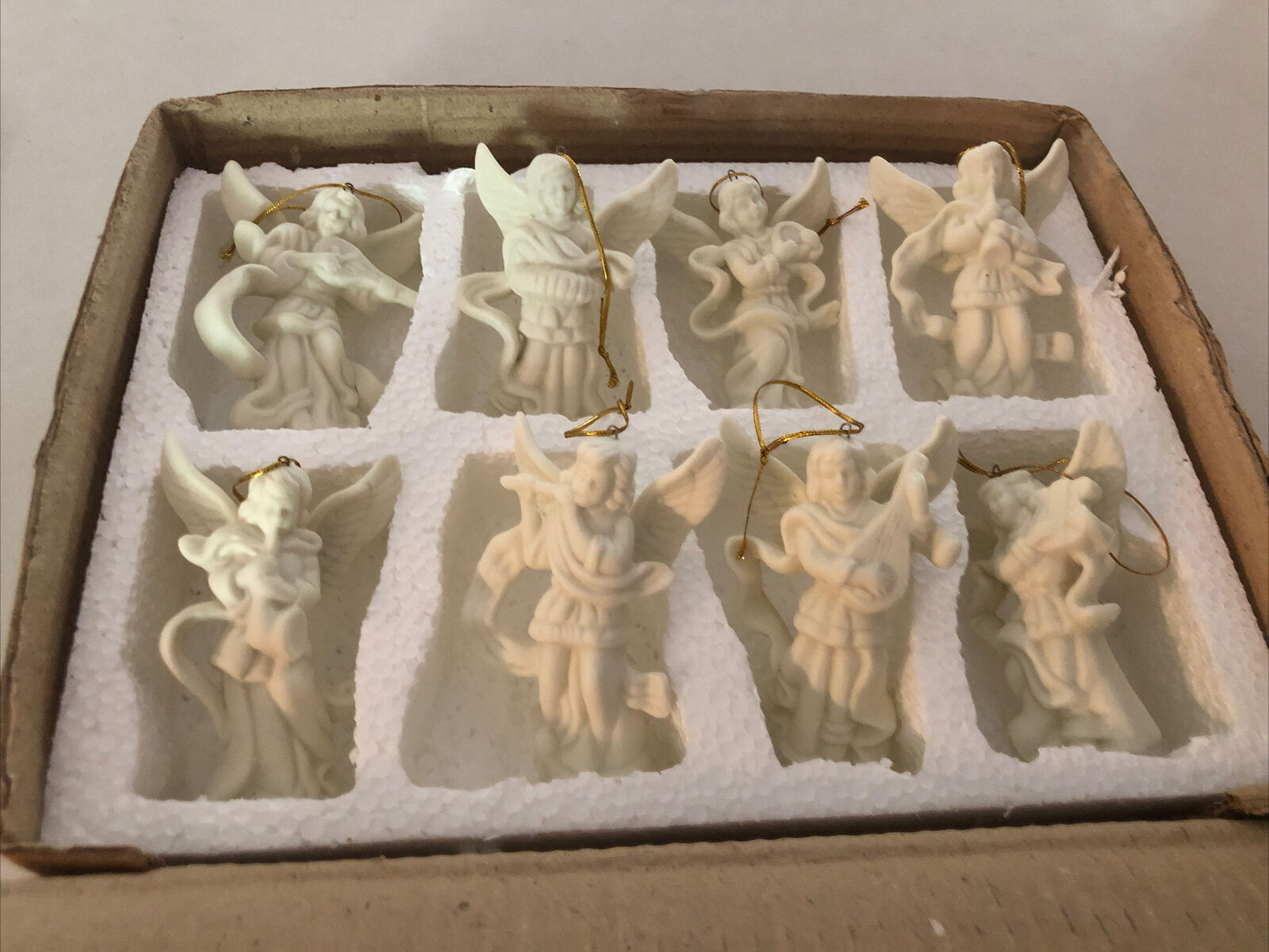 Lot 8 Musical Angels Christmas tree ornaments