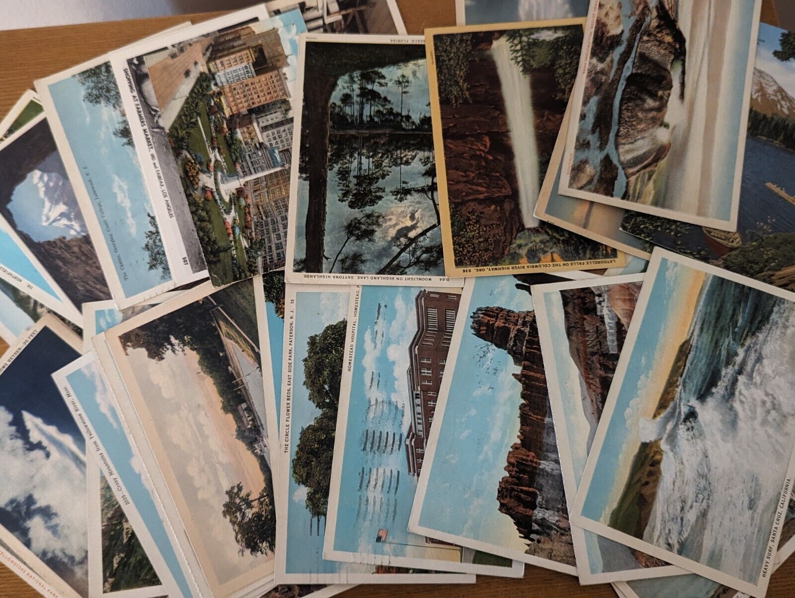  Lot of 30 Vintage Postcards- USA destinations- Used and Unused-1960s And 1970s