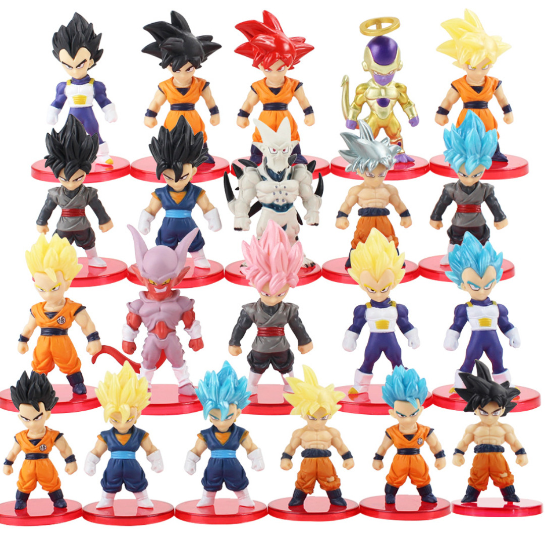 21PCS/Set Dragon Ball Z PVC Mini Action Figures Dragon Ball Super Anime Figures