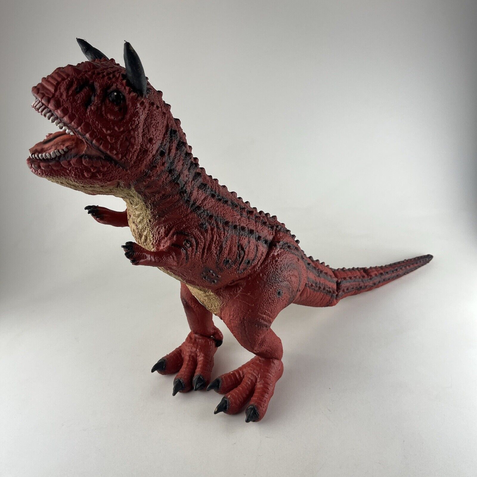 HUGE Carnotaurus Disney Dinoland Animal Kingdom Latex Rubber Red Dinosaur 36”