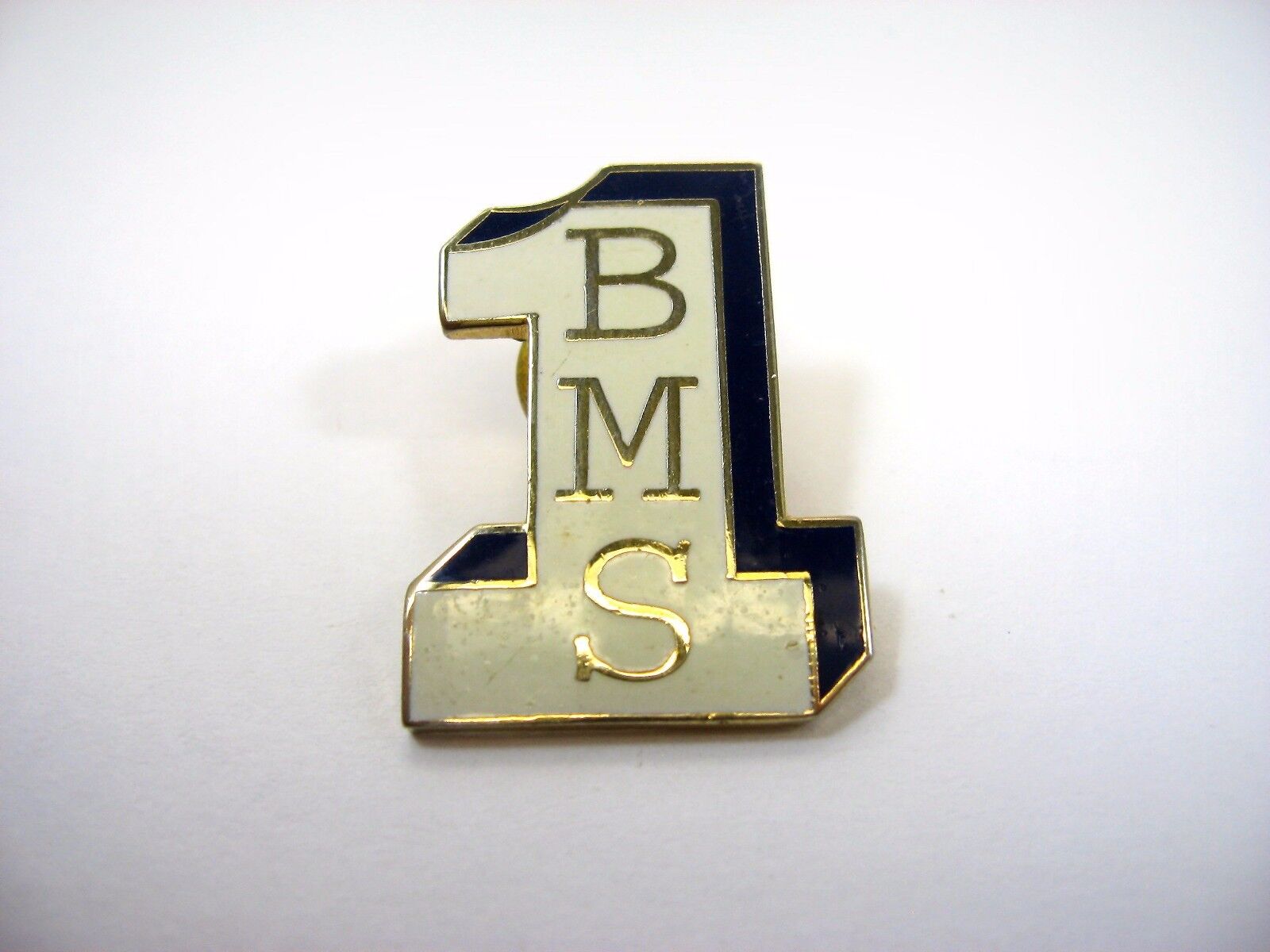 Vintage Collectible Pin: BMS Middle School 1 Number 1 Design