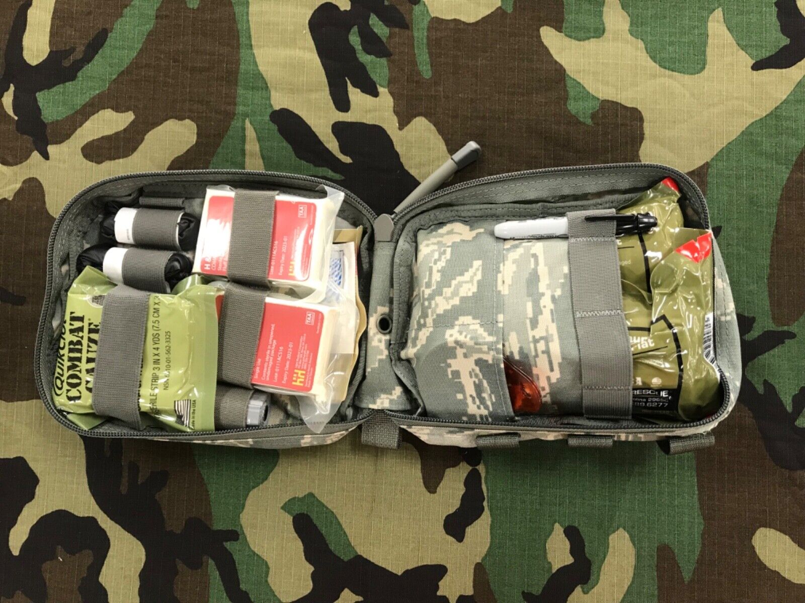 US Military MOLLE JFAK Joint First Aid Kit IFAK with Supplies PLUS 2 TOURNIQUETS