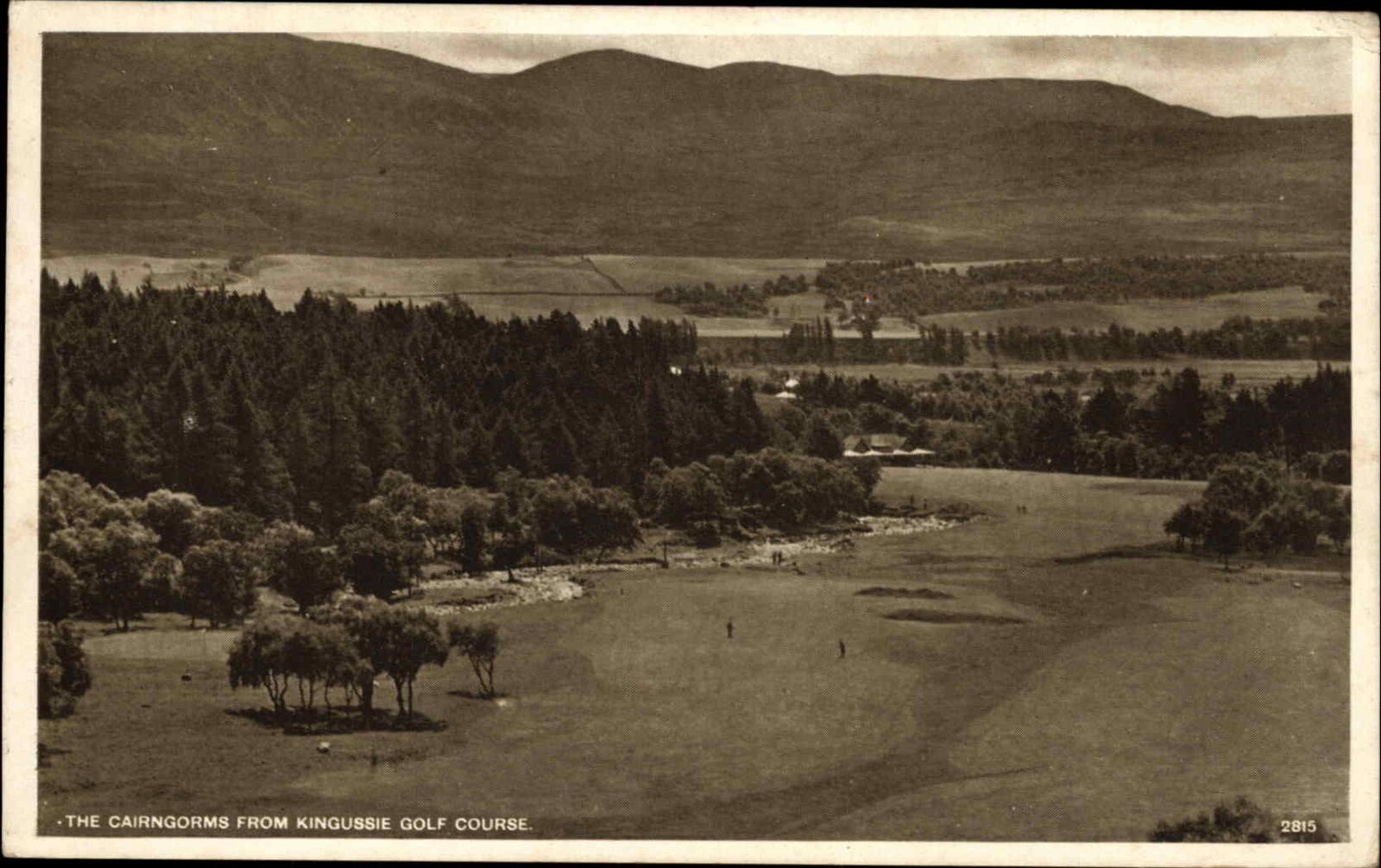 Cairngorms From Kingussie Golf Course Scotland Vintage Postcard