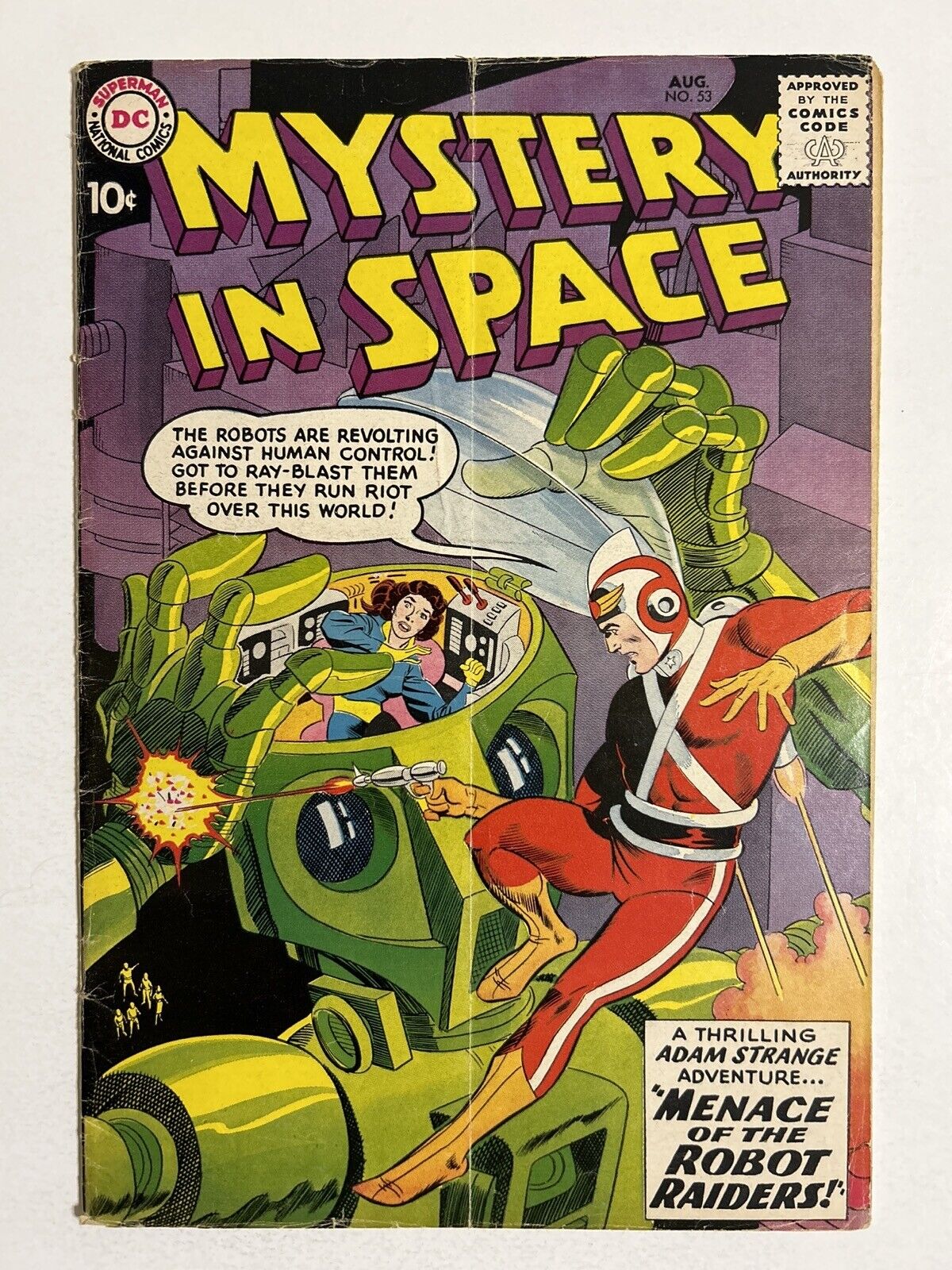 Mystery in Space #53 G/VG 3.0 Adam Strange Stories Begin