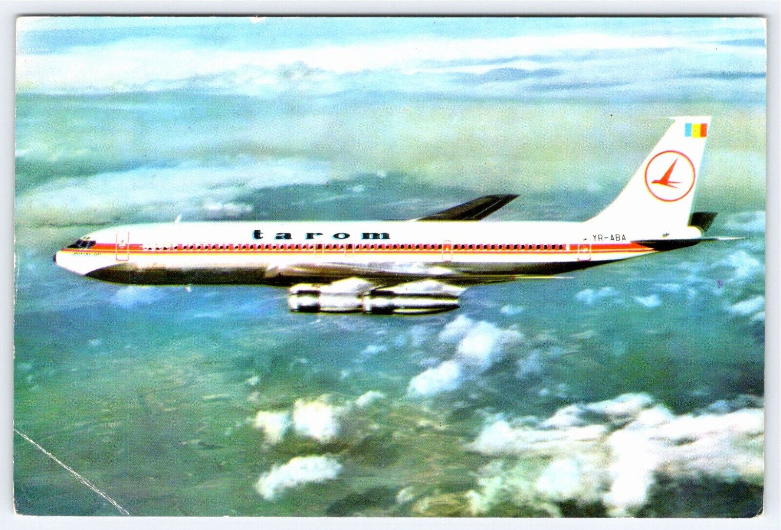 Tarom Romanian Air Transport Airplane Vintage 4x6 Postcard AF105