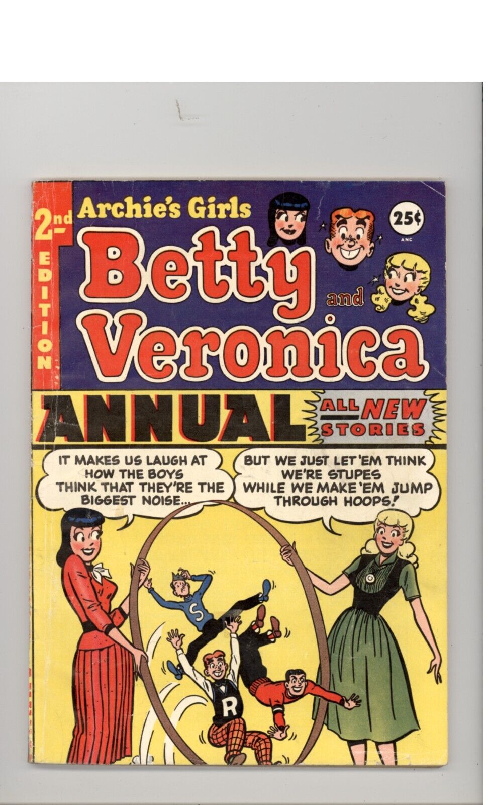Archie's Girls Betty and Veronica Annual #2 VG+ 1953