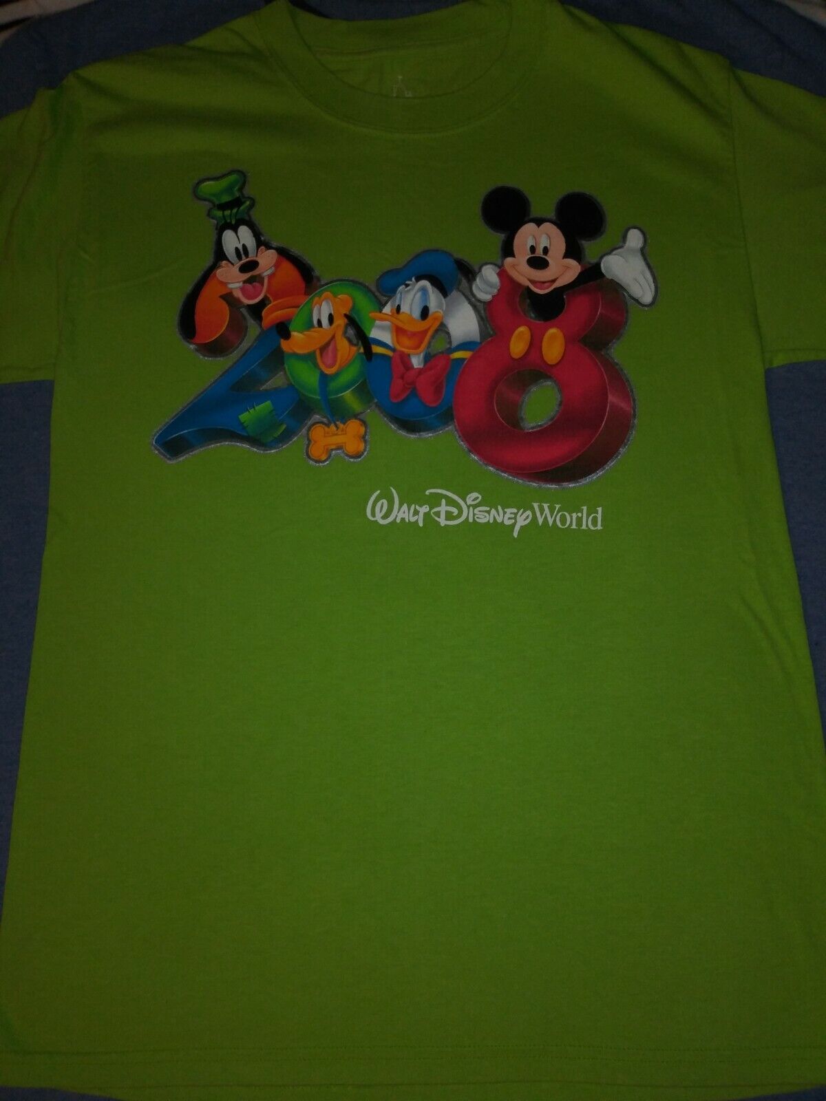 Walt DISNEY World 2008 Mickey Mouse Donald Duck Goofy & Pluto Small S T-Shirt