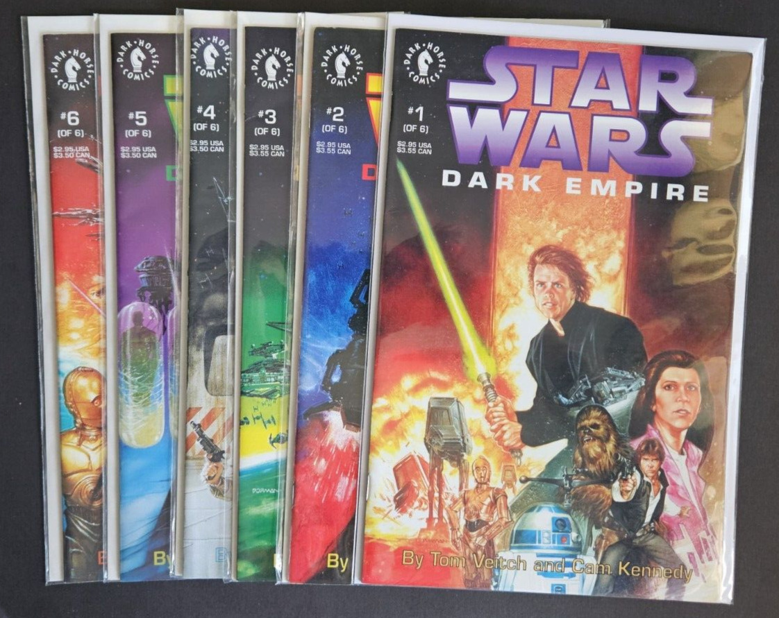 Star Wars: Dark Empire #1-6 Complete Set (Dark Horse 1991 - 1992) VG/Fine