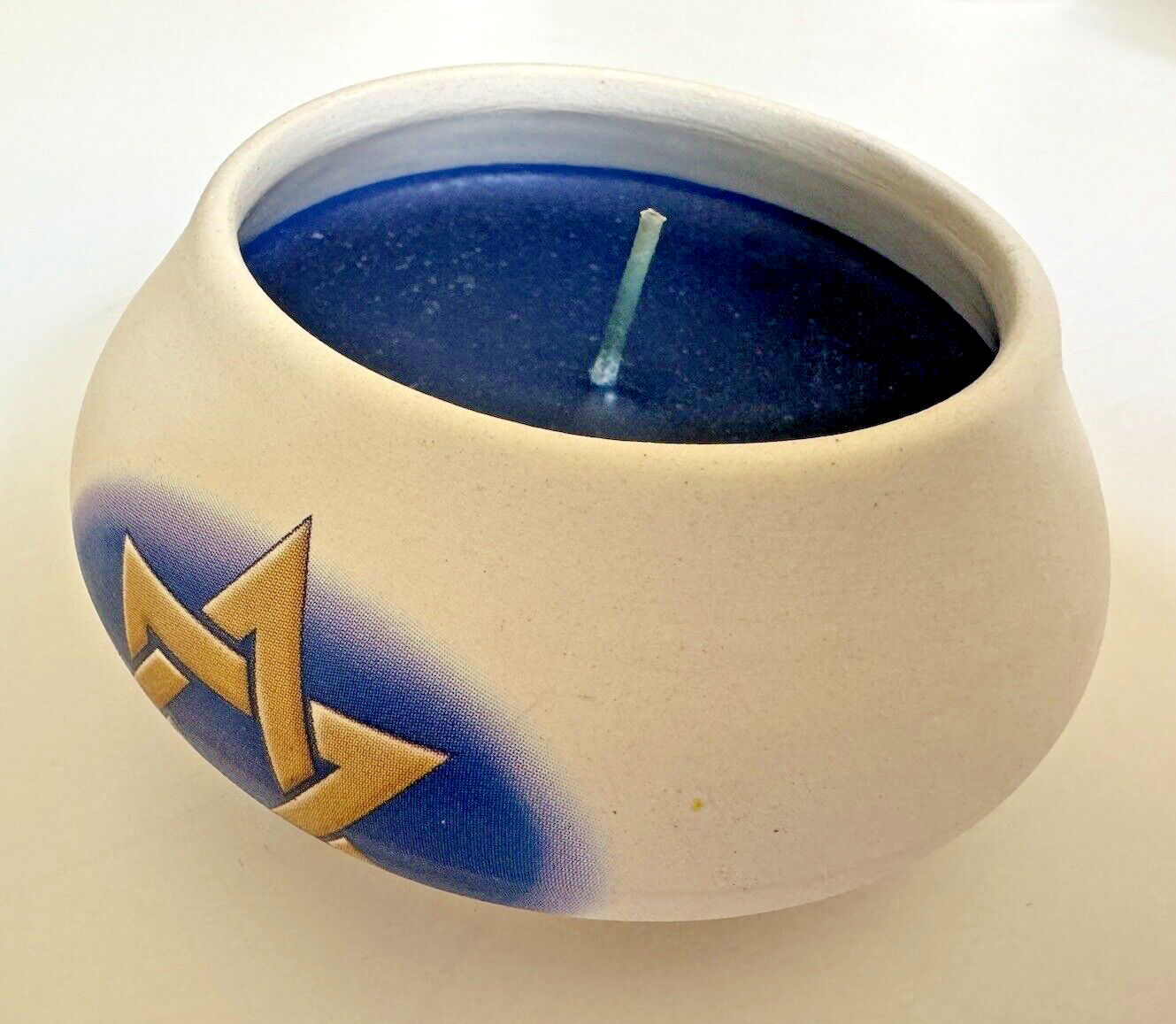 Jewish Magen David Candle by Our Secret... Designers Candles - Deep Blue