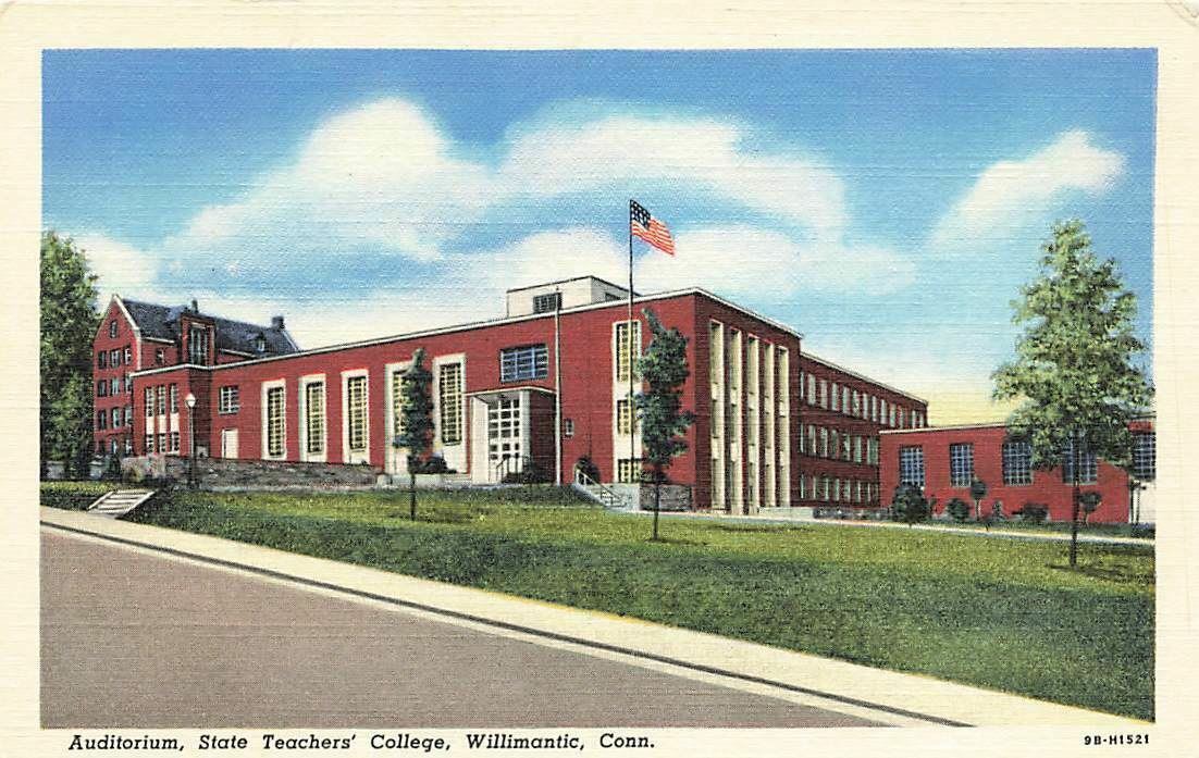 c1940 State Teachers College Willimantic Connecticut Linen P20